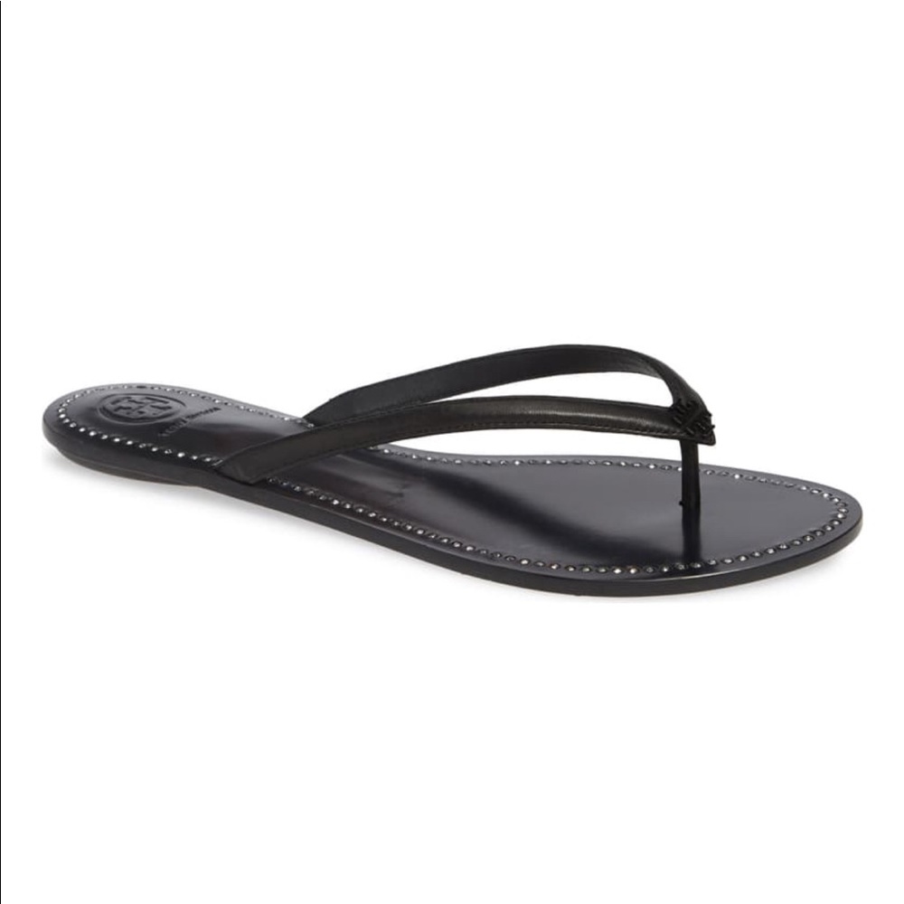 Tory Burch black liana thong sandal